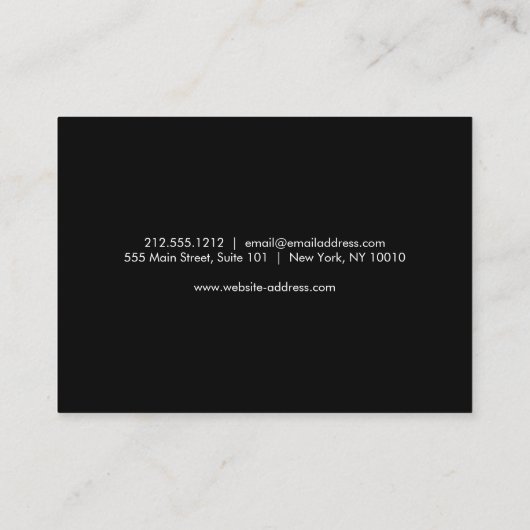 Glam Lashes Script Text Gold/Black Aftercare Kaart Visitekaartje (Achterkant)