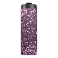 Glam Lavender Faux Glitter Paars Print