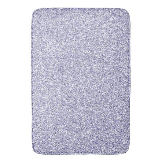 Glam Lavender Lila Paars Glitter Badmat (Voorkant Verticaal)