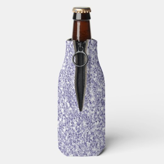 Glam Lavender Lila Paars Glitter Flesjeskoeler (Fles Achterkant)