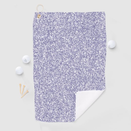 Glam Lavender Lila Paars Glitter         Golfhanddoek (Insitu)