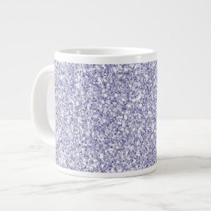 Glam Lavender Lila Paars Glitter     Grote Koffiekop