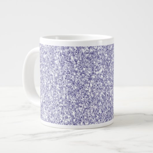 Glam Lavender Lila Paars Glitter     Grote Koffiekop (Links)