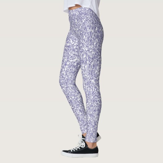 Glam Lavender Lila Paars Glitter          Leggings (Links)
