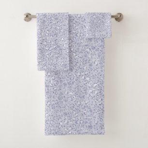 Glam Lavender Lila Paarse luipaard Afdruk Glitter  Bad Handdoek