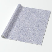 Glam Lavender Lila Paarse luipaard Afdruk Glitter  Cadeaupapier (Uitgerold)