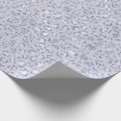 Glam Lavender Lila Paarse luipaard Afdruk Glitter  Cadeaupapier (Hoek)