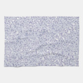 Glam Lavender Lila Paarse luipaard Afdruk Glitter  Theedoek (Horizontaal)