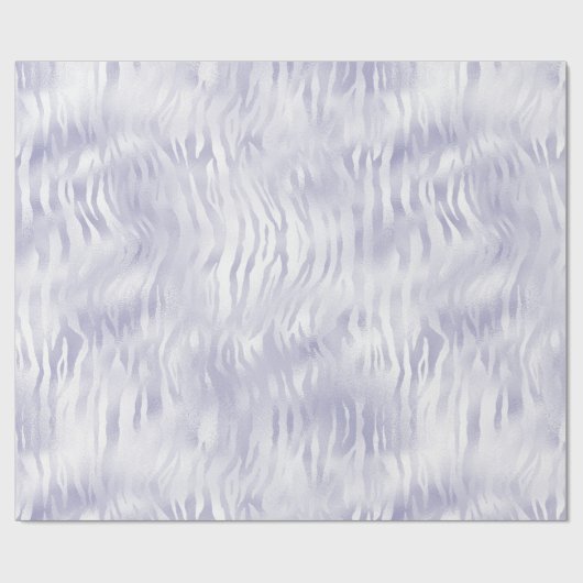 Glam Lavender Lila Zebra Print Cadeaupapier (Vlak)