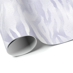 Glam Lavender Lila Zebra Print Cadeaupapier