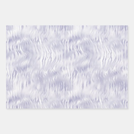Glam Lavender Lila Zebra Print Inpakpapier Vel (Voorkant)
