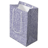 Glam Lavender Lilac Purple Glitter Medium Cadeauzakje (Voorkant Gekanteld)
