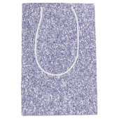 Glam Lavender Lilac Purple Glitter Medium Cadeauzakje (Voorkant)