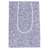 Glam Lavender Lilac Purple Glitter Medium Cadeauzakje (Achterkant)