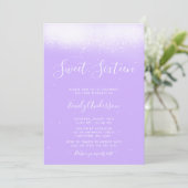 Glam Lavender Paars Sweet 16 Kaart (Staand voorkant)