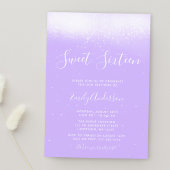 Glam Lavender Paars Sweet 16 Kaart