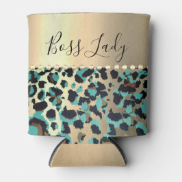Glam Leopard Boss Lady Blikjeskoeler