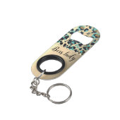 "Glam Leopard Boss Lady Mini Flessenopener (Achterkant Gekanteld)
