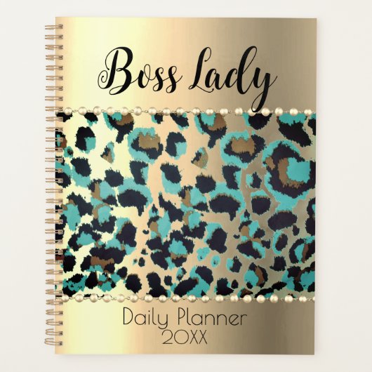 "Glam Leopard Boss Lady Planner (Voorkant)