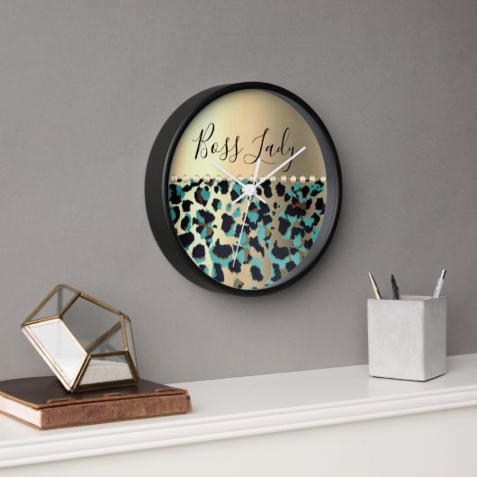 Glam Leopard Gold Metallic Boss Lady (Kantoor)