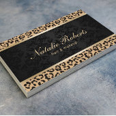 Glam Leopard Hair Stylist Makeup Beauty Salon Visitekaartje
