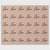 Glam Leopard Heart Love Design Cadeaupapier (Vlak)