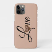 Glam Leopard Heart Love Design Case-Mate iPhone Case (Achterkant)