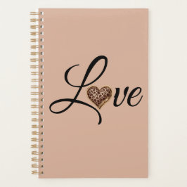 Glam Leopard Heart Love Design Planner