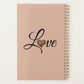 Glam Leopard Heart Love Design Planner (Achterkant)