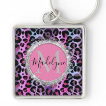 Glam Leopard Pink en Paars Monogram