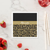 Glam Leopard Print Glitter Elegant Birthday Servet (Insitu)