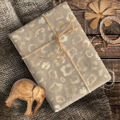 Glam Leopard Spot Pattern Safari Gold ID111154 Cadeaupapier