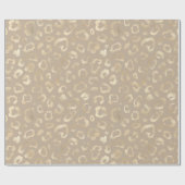 Glam Leopard Spot Pattern Safari Gold ID111154 Cadeaupapier (Vlak)