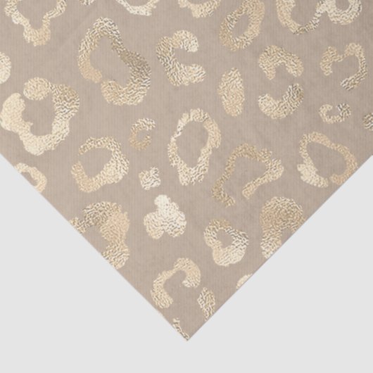 Glam Leopard Spot Pattern Safari Gold ID111154 Tissuepapier (Detail)