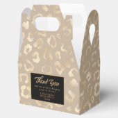 Glam Leopard Spot Pattern Safari Gold ID1154 Bedankdoosjes (Geopend)