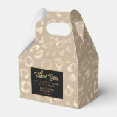 Glam Leopard Spot Pattern Safari Gold ID1154 Bedankdoosjes (Voorkant Zijde)