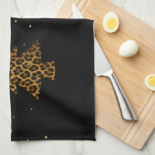 Glam Leopard Tree Holiday Theedoek (Quarter Fold)