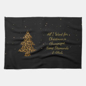 Glam Leopard Tree Holiday Theedoek (Horizontaal)