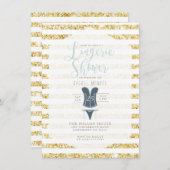  Glam Lingerie Douche uitnodigen Kaart (Voorkant / Achterkant)