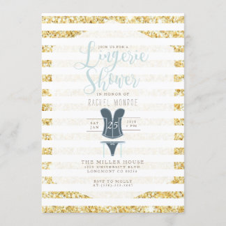  Glam Lingerie Douche uitnodigen Kaart