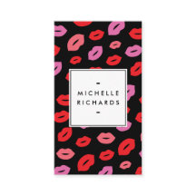 Glam Lip Print Makeup Artist Beauty Pink/Red/Black
