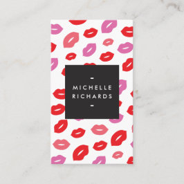 Glam Lip Print voor Make-up Artiesten Visitekaartje