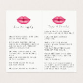 Glam Lip Product Distributor Visitekaartje (Binnenkant ongevouwen)