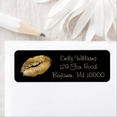 Glam Lips Black en Gold Etiket (Insitu)