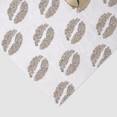 Glam Lips Kiss Glamour Chique Monogram Modern Part Tissuepapier (Detail)