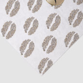 Glam Lips Kus Glamour Chic Monogram Modern Feest Tissuepapier (Detail)