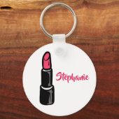 Glam Lipstick - Sleutelhanger voor persoonlijke na (Voorkant)