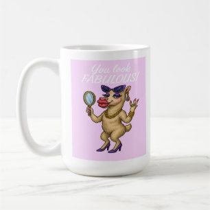 Glam Llama - Fabulous van hoofd tot hoef Koffiemok