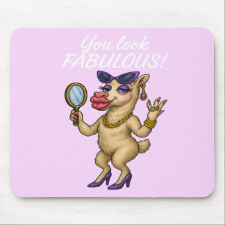 Glam Llama - Fabulous van hoofd tot hoef Muismat