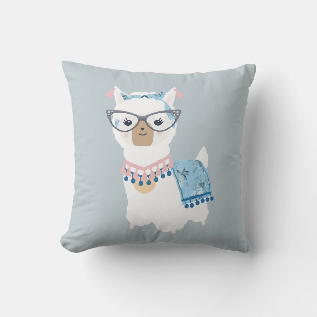Glam Llama Pillow Kussen (Voorkant)